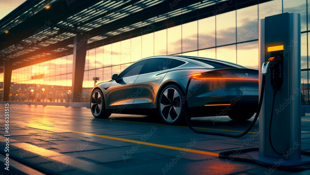 car charging with electricity car charging with electricity