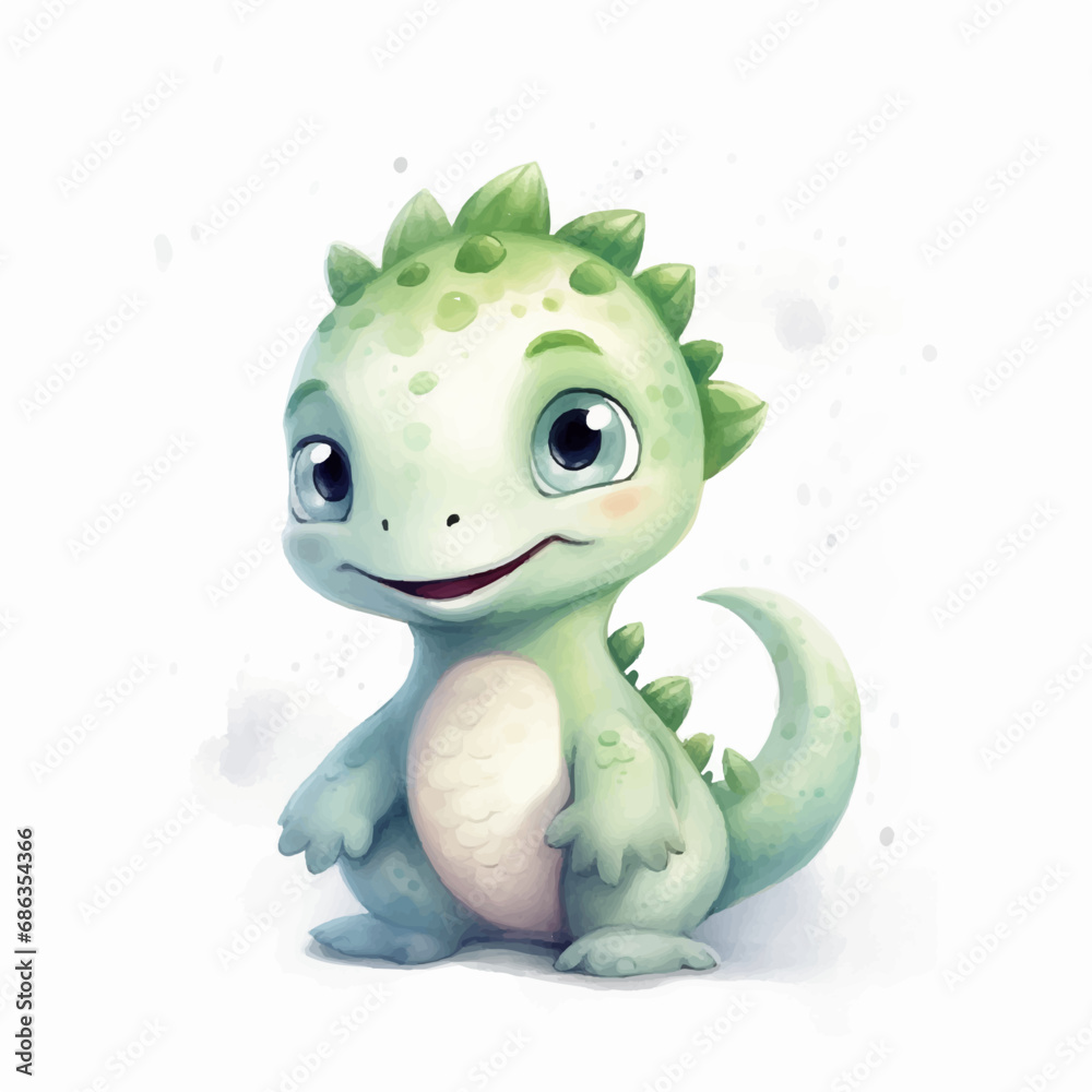 green watercolor dragon green watercolor dragon