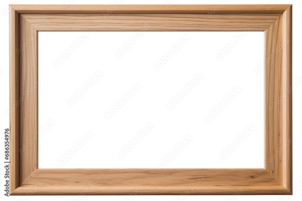 Wooden picture frame isolated on transparent background. Wooden picture frame isolated on transparent background.