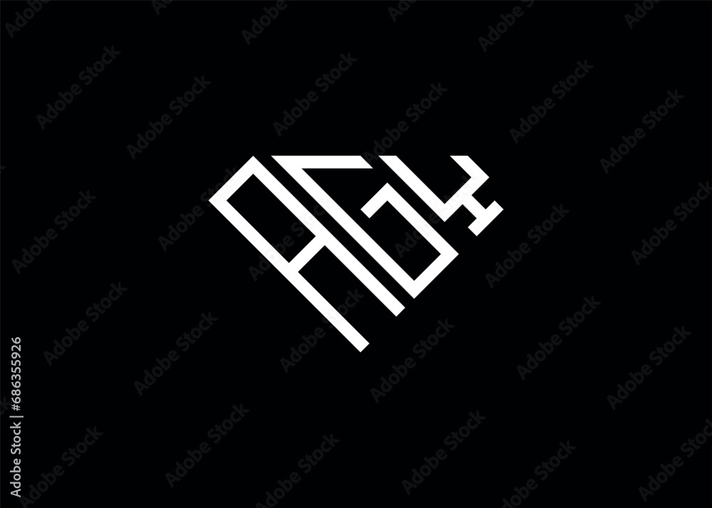 Modern letter A G Y diamond shape logo And initial monogram A G Y letter logo vector template.