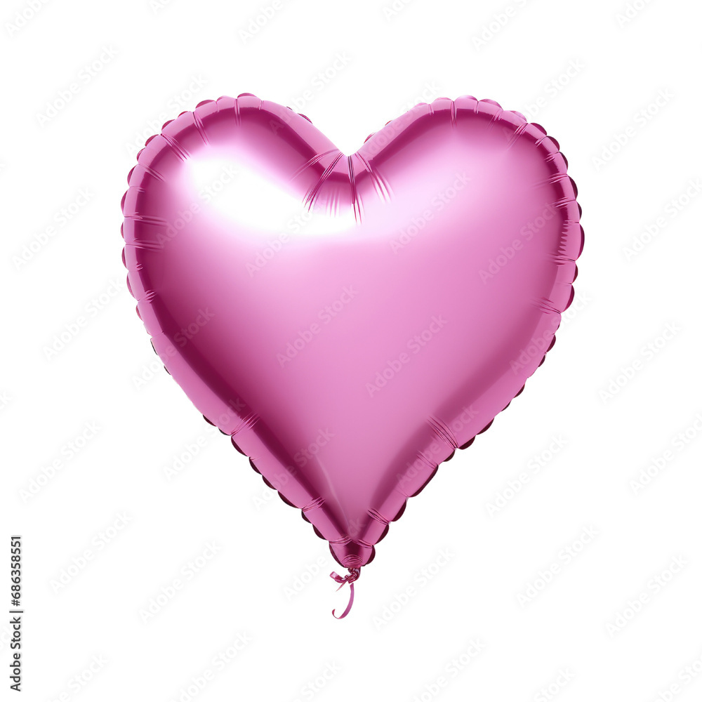 Pink air balloons heart shape isolated on transparent background. Pink air balloons heart shape isolated on transparent background.
