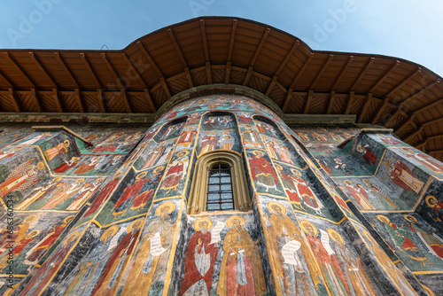 Sucevita is a painted monastery in Romania. One of Romanian Orthodox monasteries in southern Bucovina that are a UNESCO World Heritage site photo
