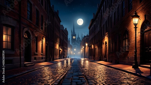 street at night photo
