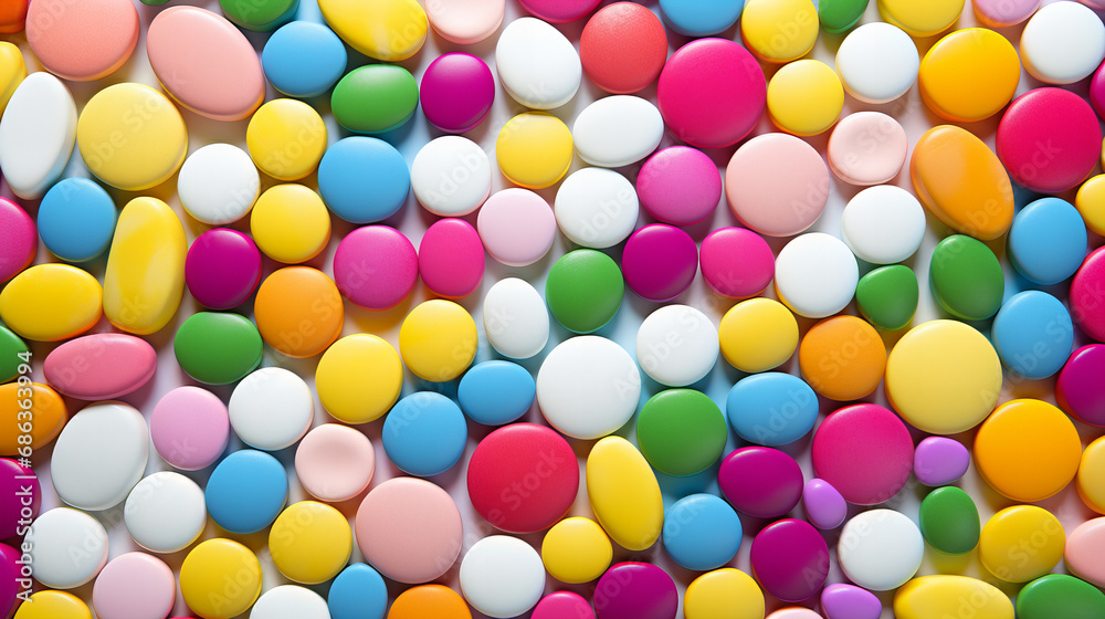 Obraz premium background of colorful pills