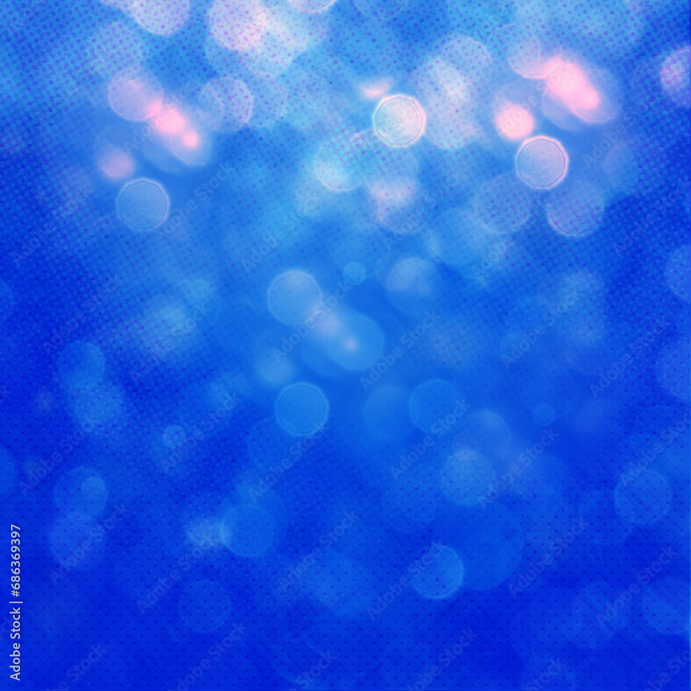 Blue bokeh background for seasonal, holidays, event celebrations and various design works