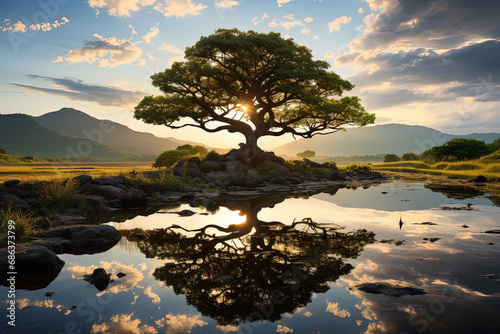 Tree of Life. Landscape wallpaper © wojciech