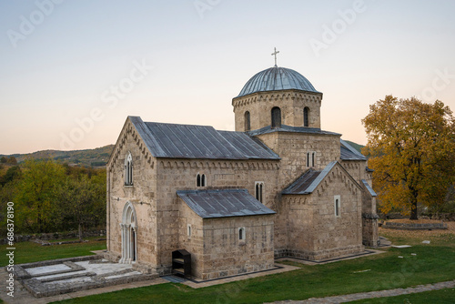 Medieval monastery Gradac on mountain Golija photo