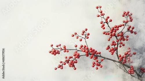 Winter Holly Branch © Jodie