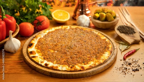 Turkish Bakery - Lahmacun - Thin Dough with Minced Meat