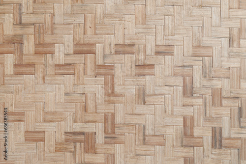 Natural Woven Bamboo Texture  Traditional Craftsmanship in Detail. 