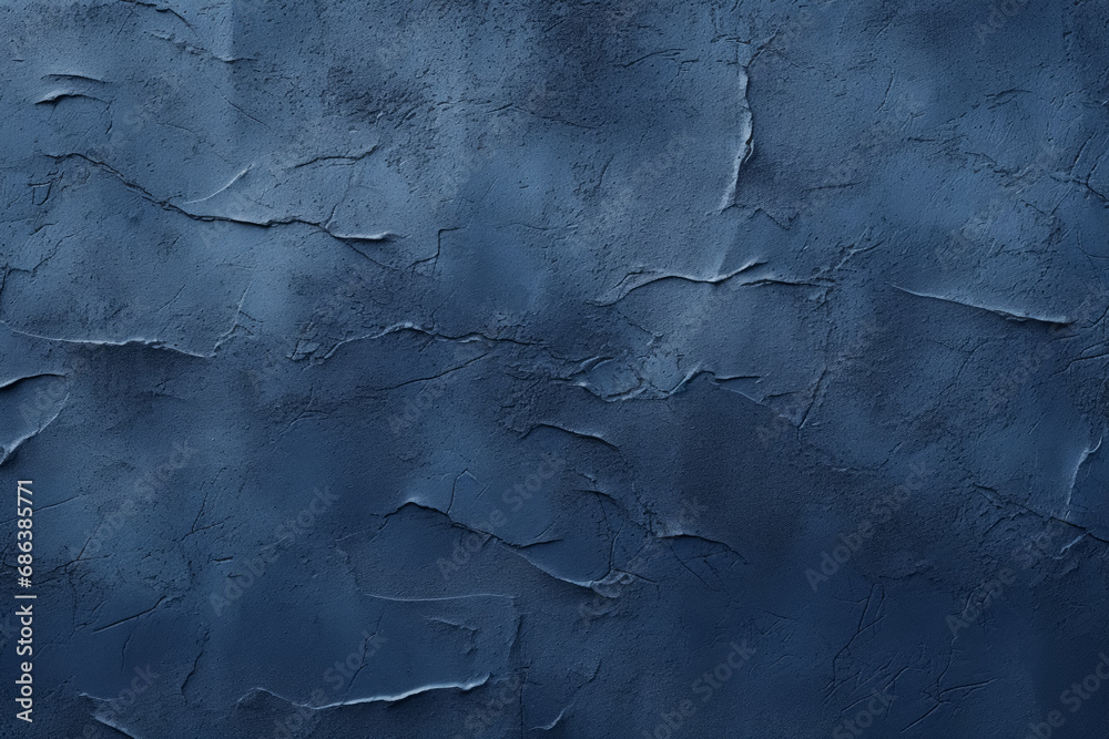 A deep blue textured wall with visible cracks and crevices, providing a detailed, rugged surface ideal for backgrounds.