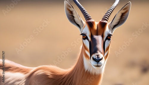 A Antelope portrait wildlife photography created with generative ai photo