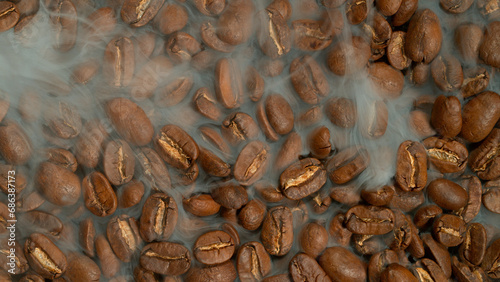 Roasting coffee beans with ...