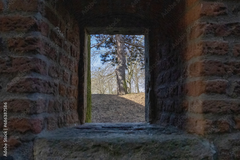 Fototapeta premium Schießschacht in Zons