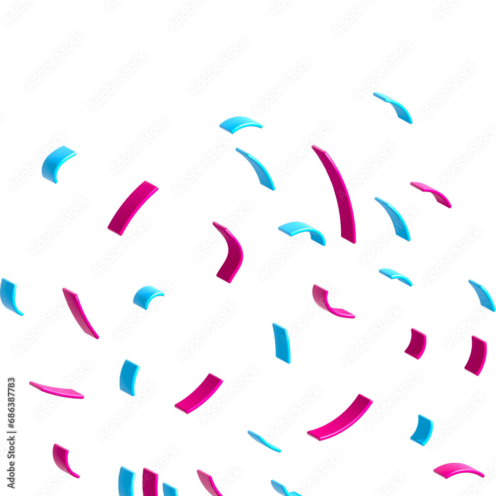 3d party flying confetti 3d party flying confetti