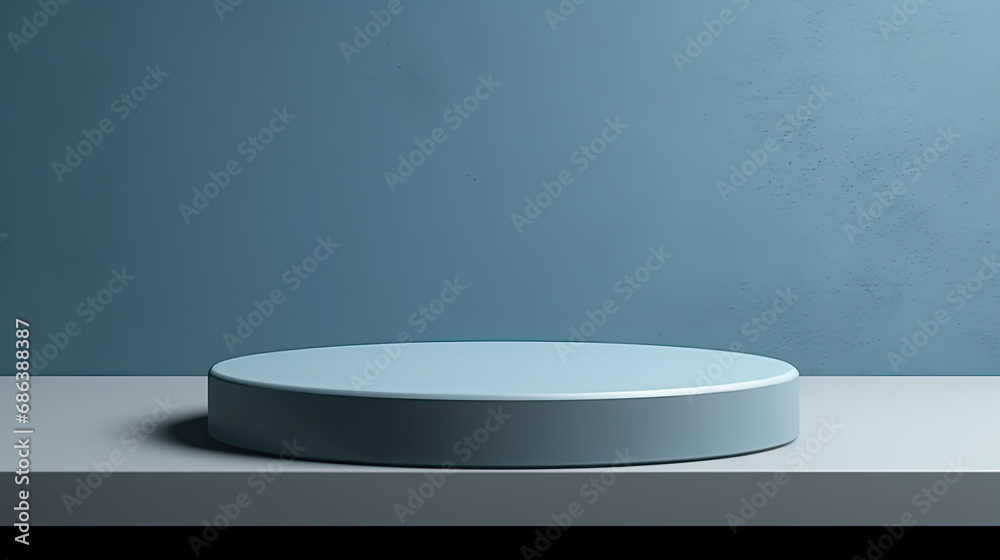Round podium for product presentation. abstract blank pedestal, platform for product display. Round podium for product presentation. abstract blank pedestal, platform for product display.