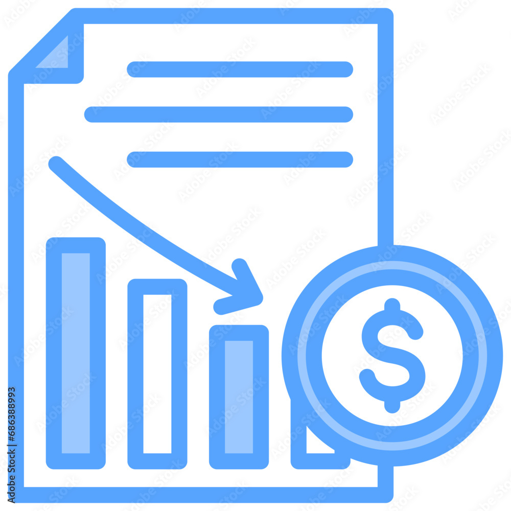 Lower Cost Blue Icon