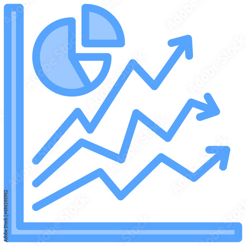 Business Competition Blue Icon