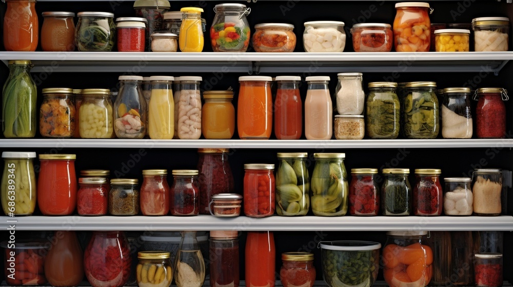 A well-organized refrigerator door filled with jars of condiments.