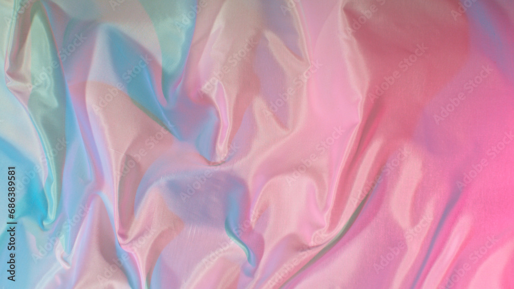 Pastel color transparent silk fabric flowing by wind, Pastel color transparent silk fabric flowing by wind,