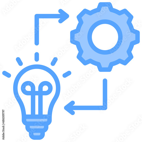 Implementation Blue Icon