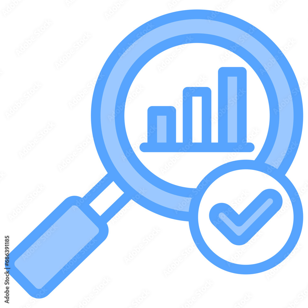 Confirmatory Data Analytic Blue Icon Confirmatory Data Analytic Blue Icon