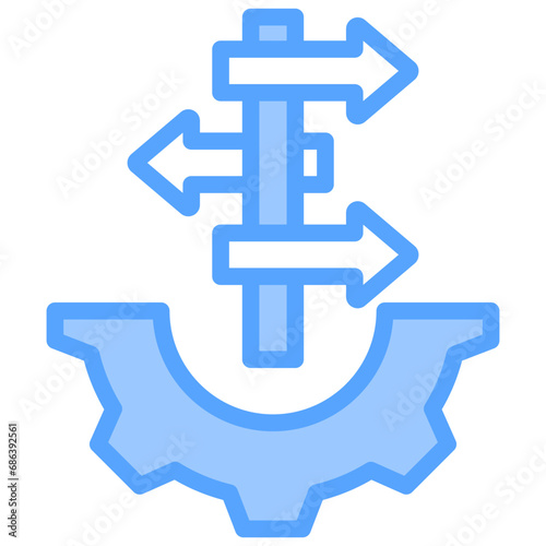 Ambiguity Blue Icon