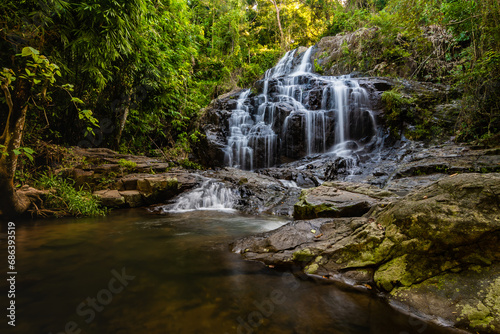 Namtok Salatdai waterfall small size waterfall ,Nakhon Nayok,Thailand
