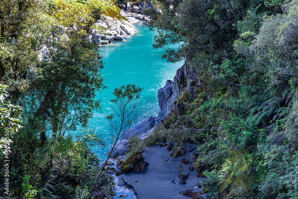 Hokitika Gorge on the South Island of New Zealand