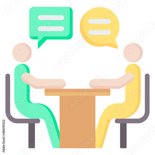 Interview Flat Icon