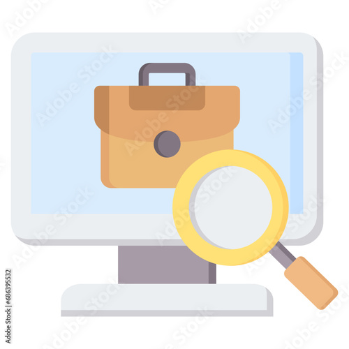 Job Portal Flat Icon