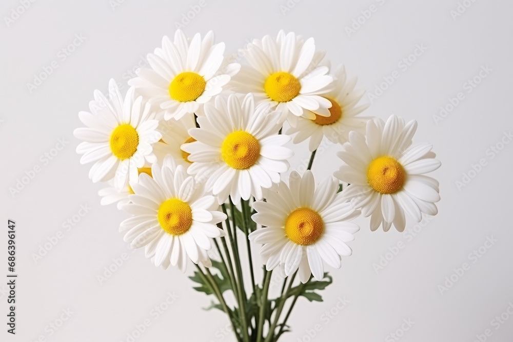 Fototapeta premium bouquet of white daisies
