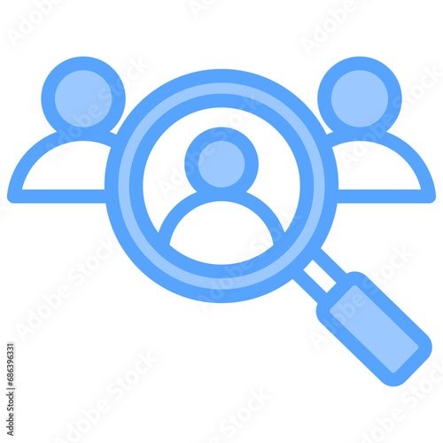 Recruitment Blue Icon