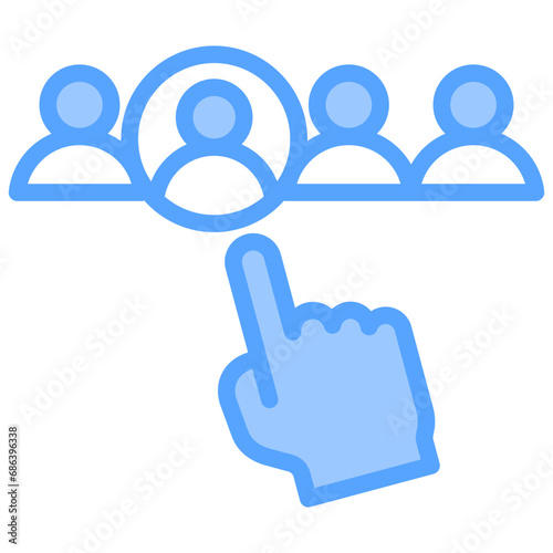 Selection Blue Icon