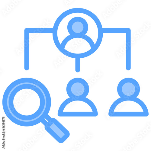 Job Vacancy Blue Icon