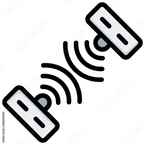 Sensor Outline Color Icon