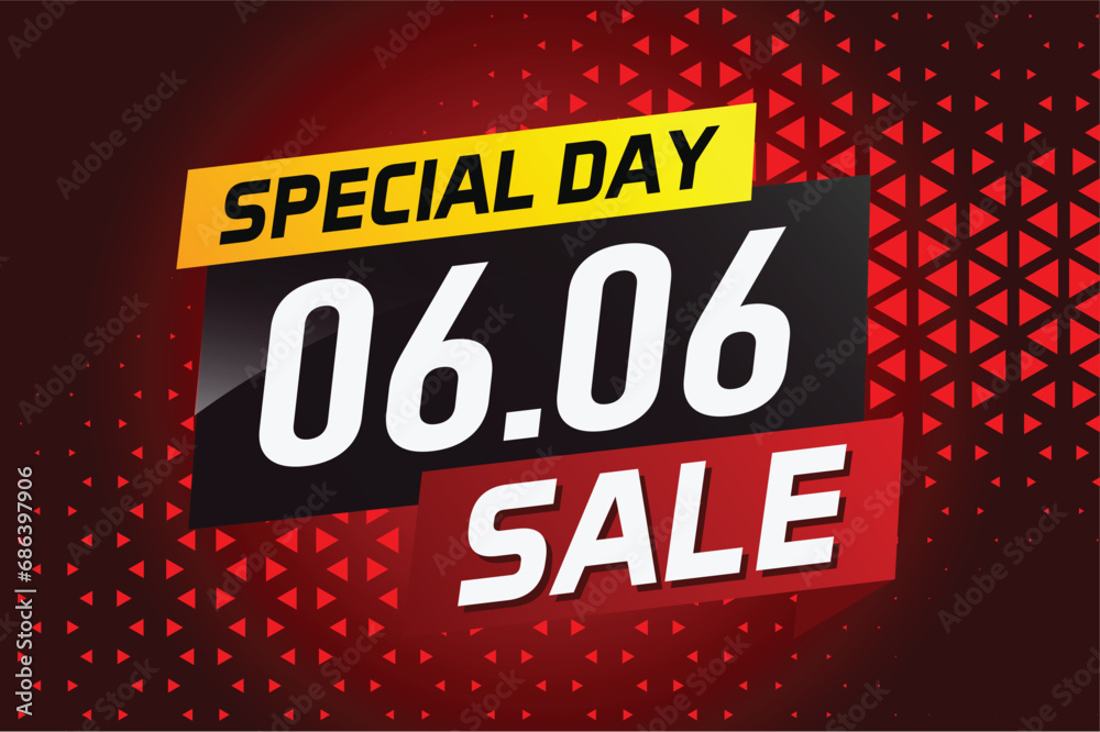 6.6 Special day sale word concept vector illustration with ribbon and 3d style for use landing page, template, ui, web, mobile app, poster, banner, flyer, background, gift card, coupon 6.6 Special day sale word concept vector illustration with ribbon and 3d style for use landing page, template, ui, web, mobile app, poster, banner, flyer, background, gift card, coupon