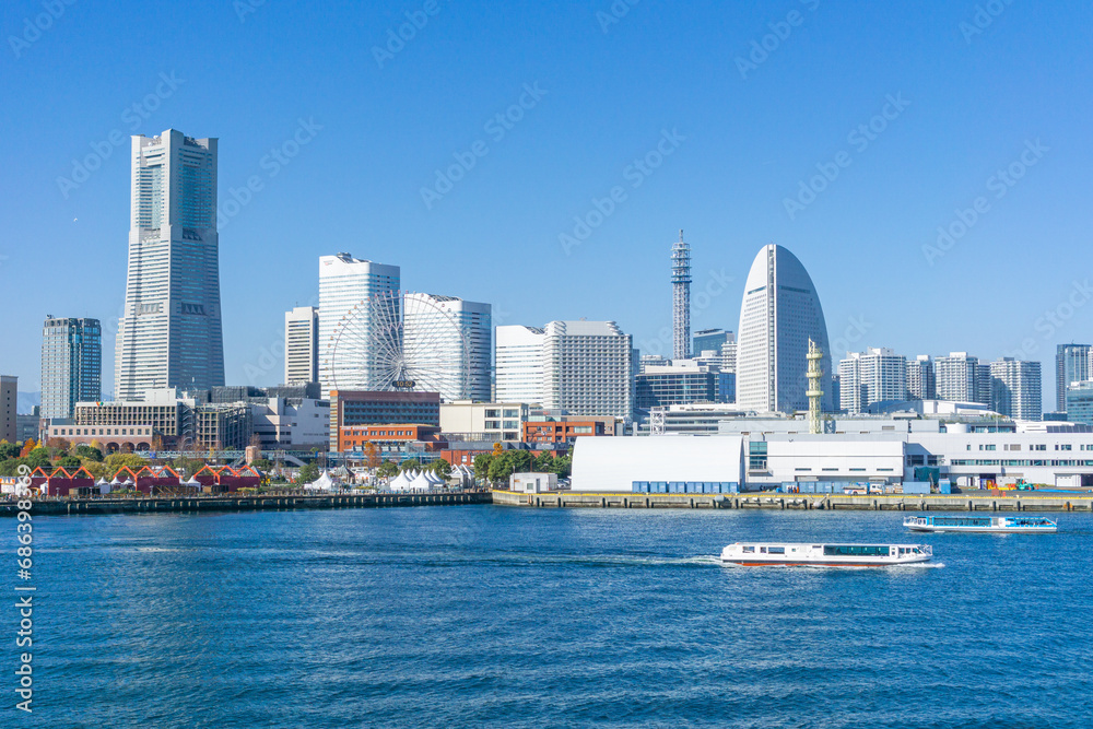 Fototapeta premium 横浜 みなとみらい 都市風景