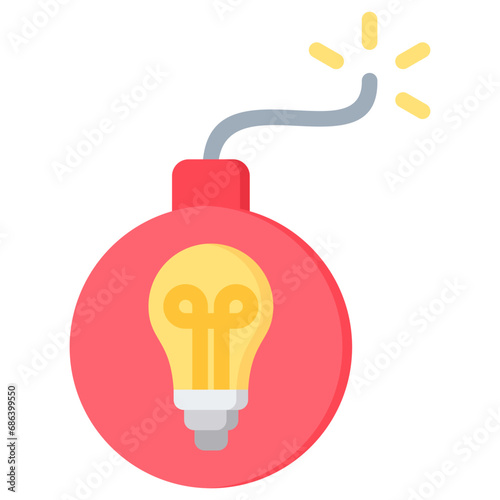 Disruptive Innovation Flat Icon