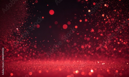 Abstract bokeh background with glow particles