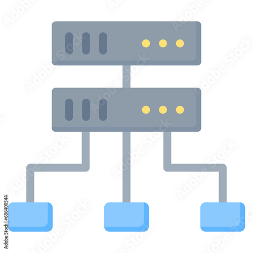 Proxy Server Flat Icon