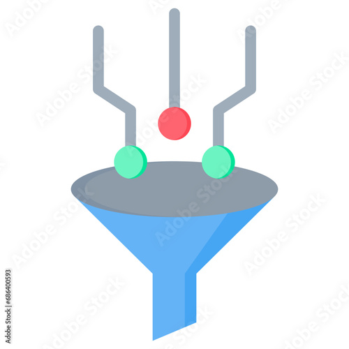 Traffic Filtering Flat Icon