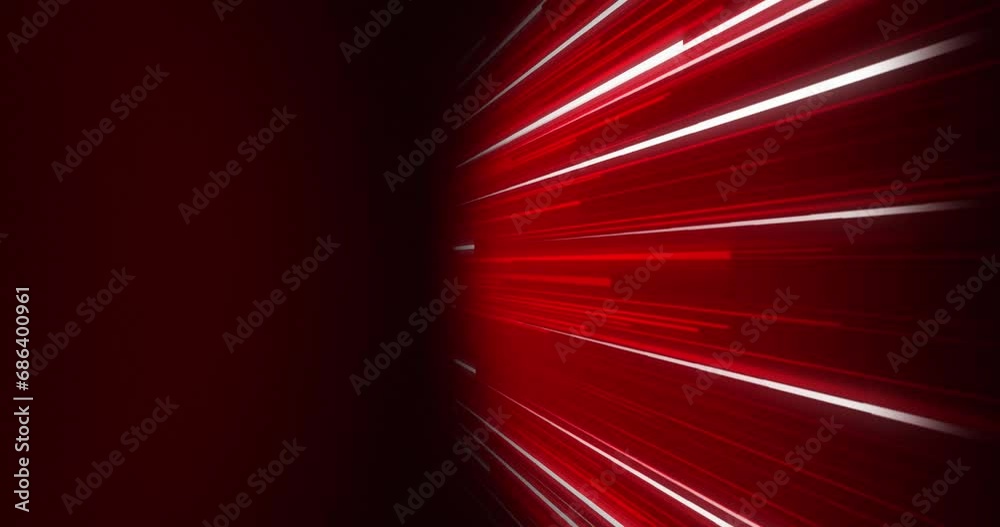 Gradient Background of red and white neon bright lines coming from ...