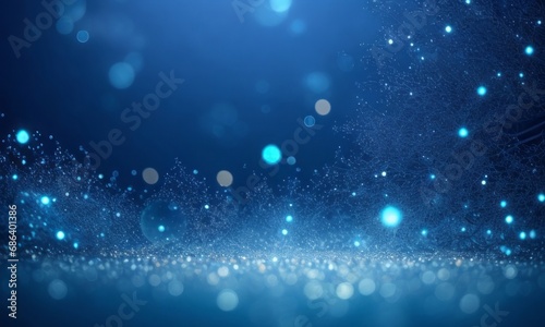 Abstract bokeh background with glow particles © Shamim Akhtar