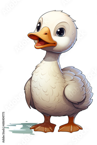 duck isolated on white