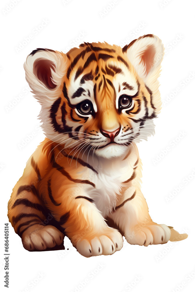 Obraz premium bengal tiger cub