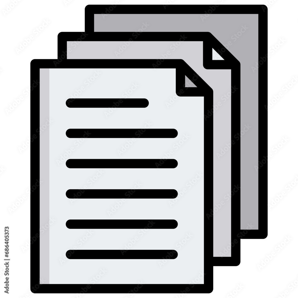 Document Outline Color Icon Document Outline Color Icon