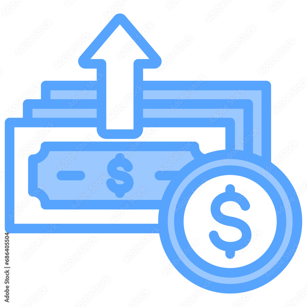 Profit Blue Icon Profit Blue Icon