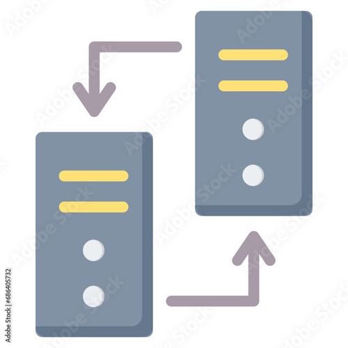 Copy Data Flat Icon