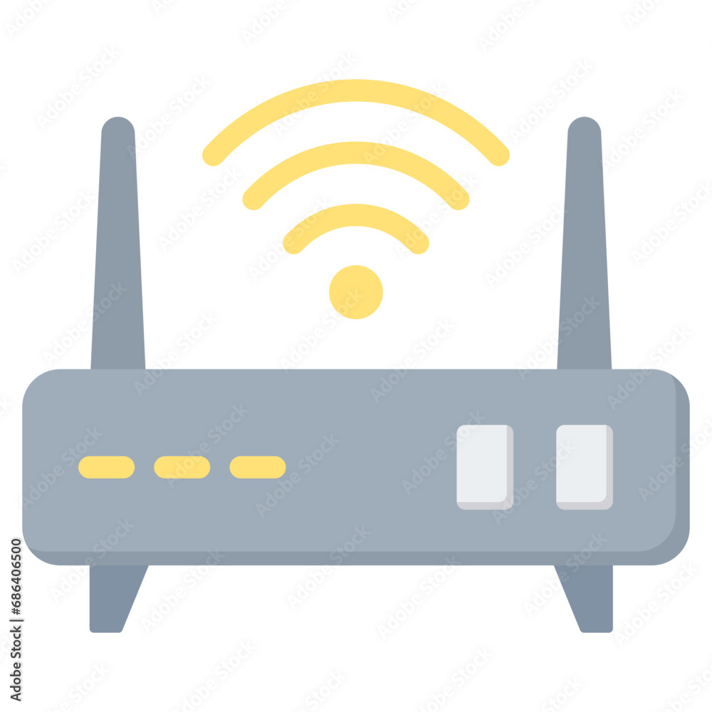 Modem Flat Icon Modem Flat Icon